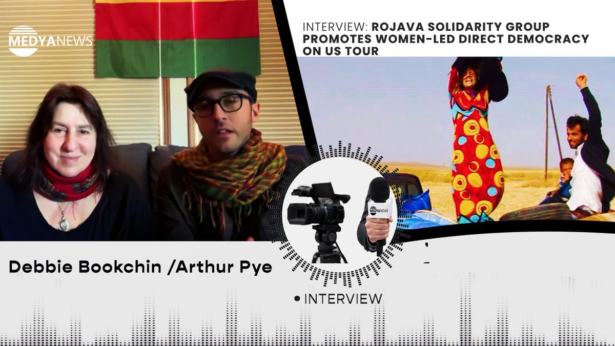 Emergency Committee for Rojava announces US West Coast tour: ‘Report from Rojava: Women’s Revolution, direct democracy, and social ecology in Northeast Syria.’ Watch their in depth Medya News interview here! (buff.ly/4aperVq) @debbiebookchin | @TheArthurPye