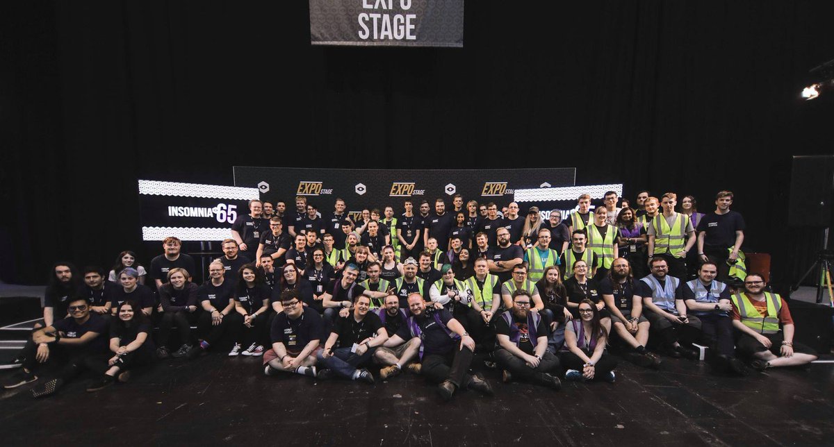 Struggled with how to word this. The Insomnia volunteer community & the amazing team at Player1 Events have meant so much to me

i65 was my first event, and since then I've kept returning bar a couple that I missed. 

I’ve made connections, friends, and a 2nd family.