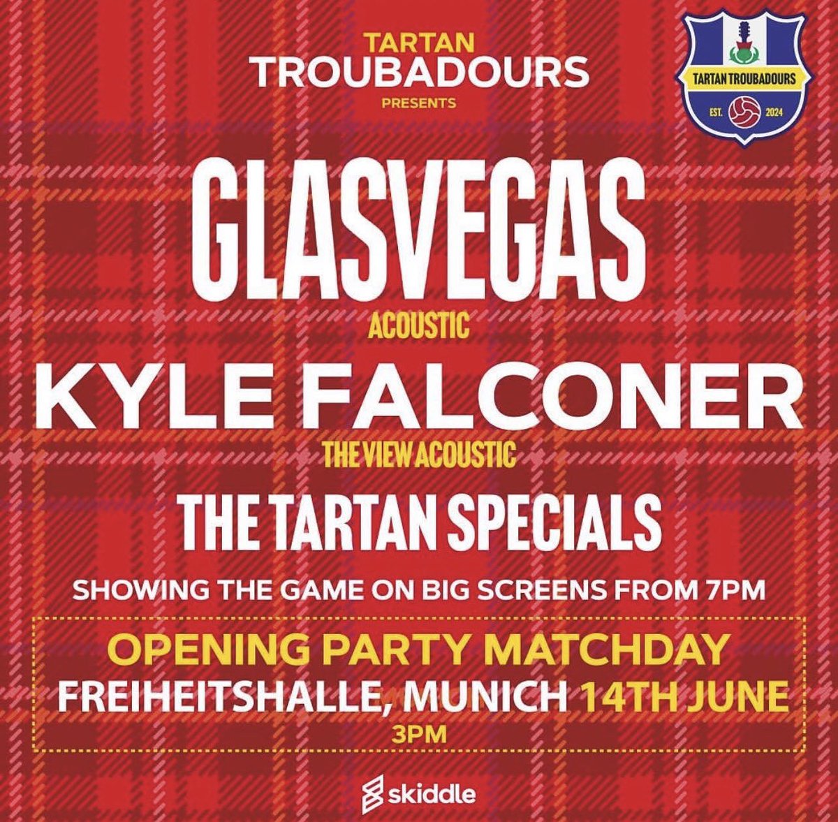 Less then a month until go time. Are you ready? Make sure you go get those tickets. GVx linktr.ee/glasvegas