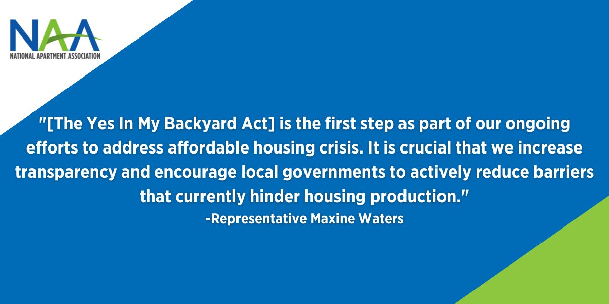 The #YIMBY Act is crucial for addressing housing affordability.