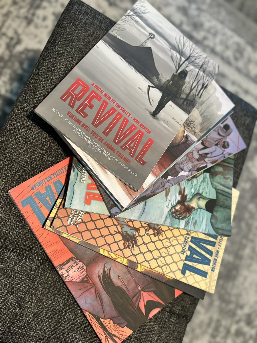 A little light reading to get ready for @SYFY and @BlueIcePictures’ new original series #Revival, based on @HackinTimSeeley’s excellent @ImageComics series. 👀📚