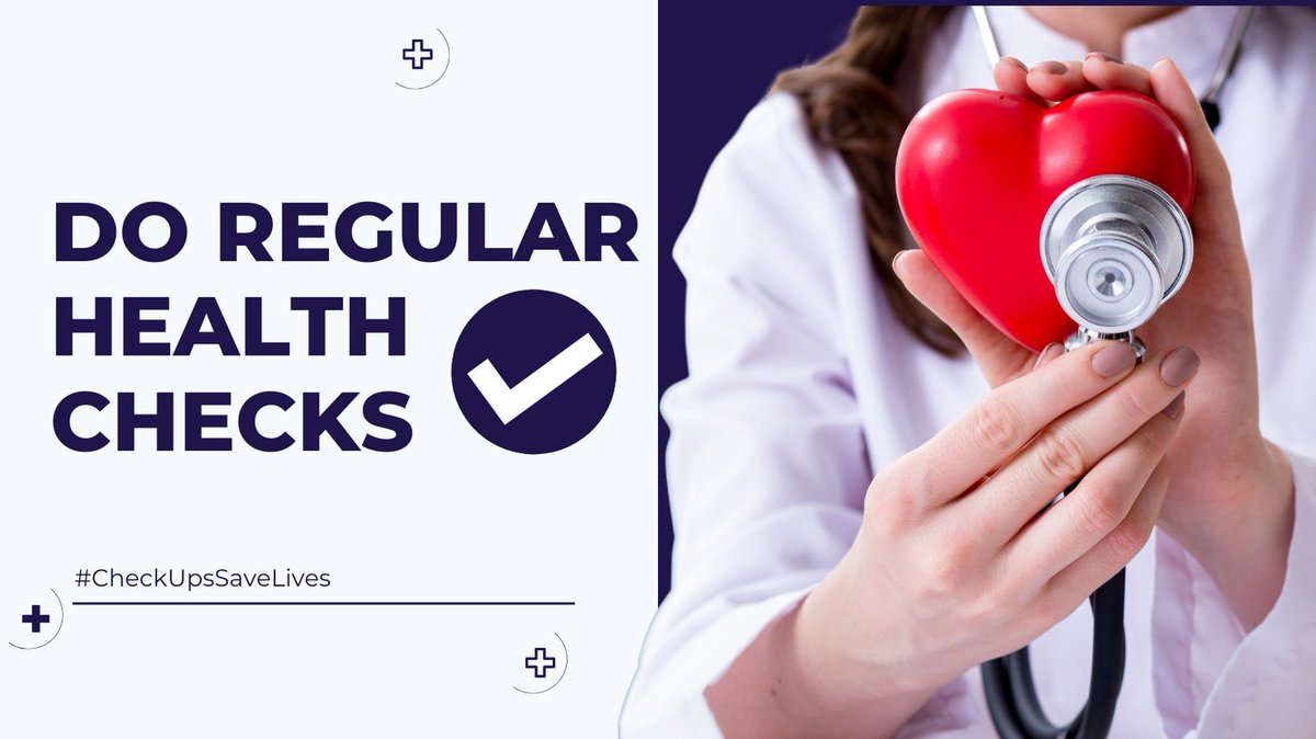 ⏰ Regular check-ups are like maintenance for your health. Don't skip 'em! Prevention is key. #PreventiveCare #CheckUpsSaveLives