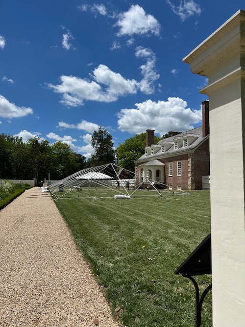 We cannot wait till our sold-out Fundraising Gala this Saturday, May 18th! The tents are going up in the garden....