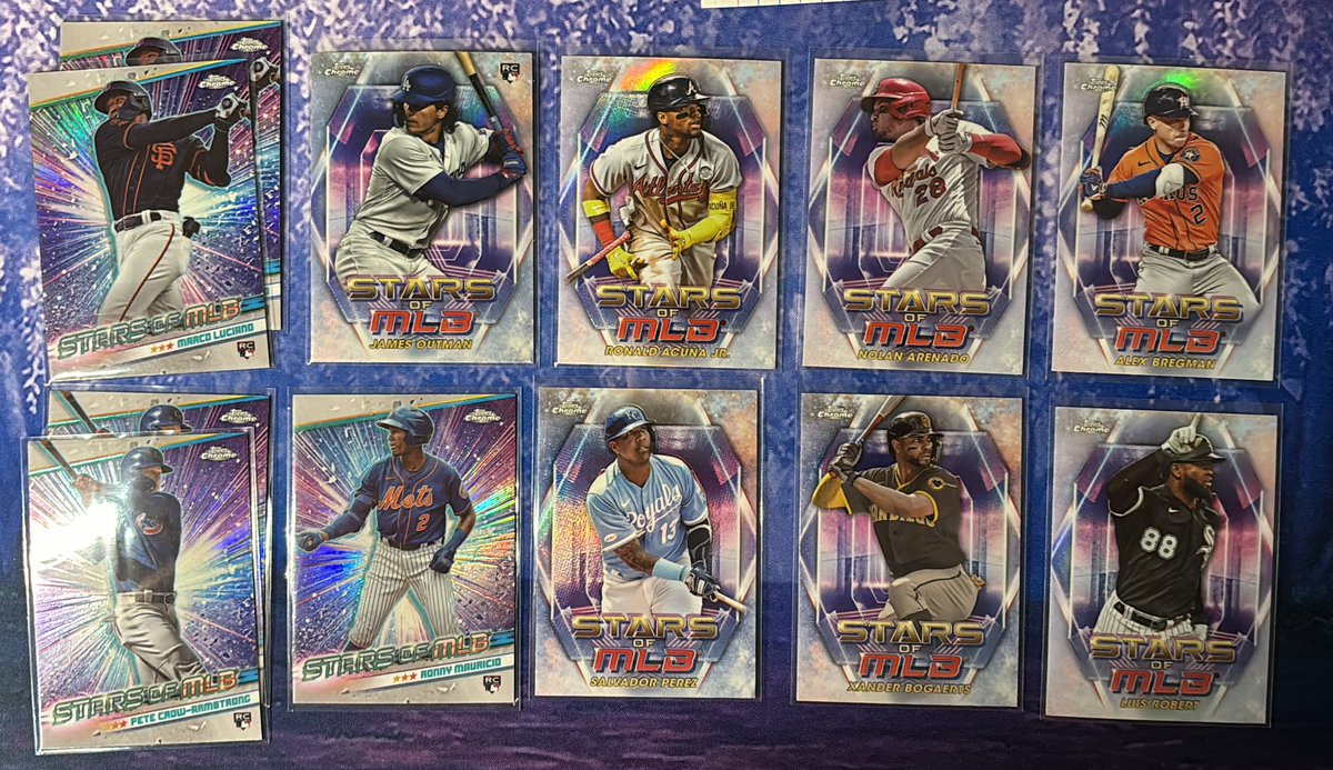 23-24 Chrome Stars 🚨👇🏻

Everyone’s favorite! Stack the lot for $3 

@CodiDaReposter 
@HobbyRetweet_ 
#thehobby 
#baseballcards 
#whodoyoucollect 
#PastPresentPacks