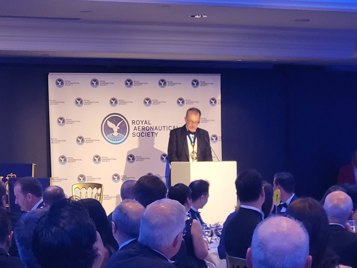 New RAeS President 2024-25 David Chinn FRAeS gives speech at the Annual Banquet, telling guests: 'The Society is you' #avgeek