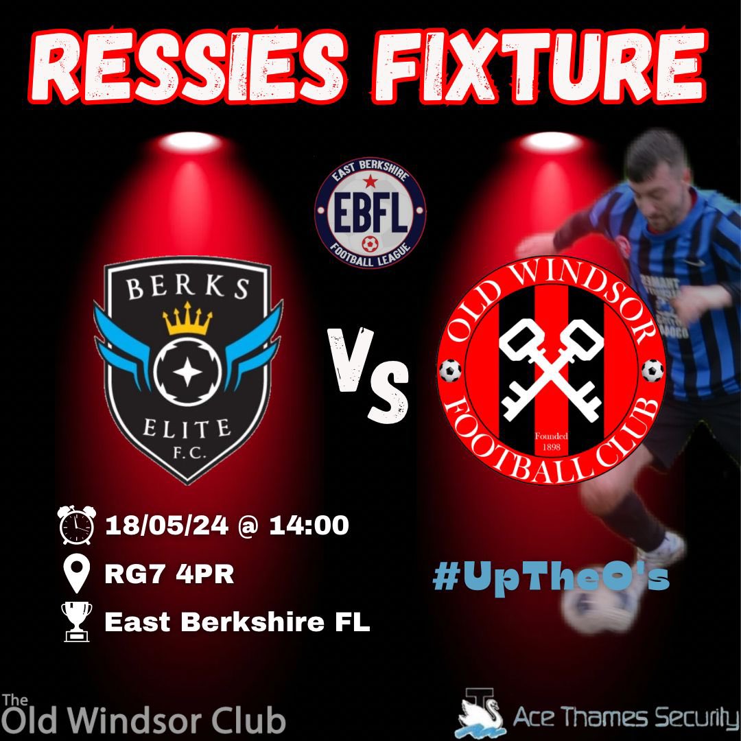 The reserves travel to @berkselitefc in the @EastBerkshireFL Division 1 on Saturday. #UpTheOss 🔴⚫️
