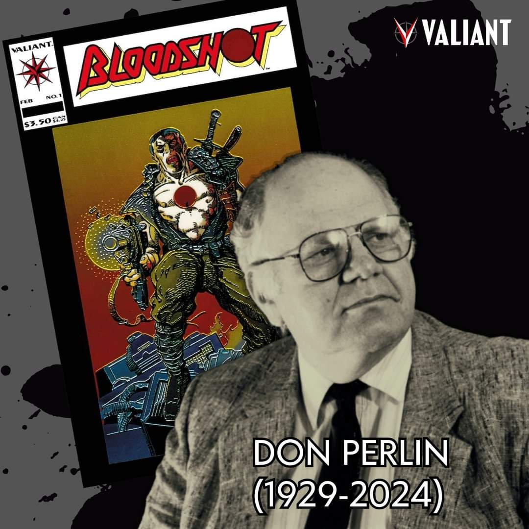 .@ValiantComics ha compartido la noticia del fallecimiento del artista #DonPerlin, cocreador de Bloodshot y de Moon Knight, a los 94 años. También colaboró en títulos como Werewolf by Night, Ghost Rider, Defenders y Transformers. ✏️ Descanse en paz.