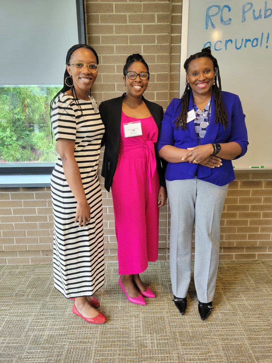 Connecting with <a href="/NCCU/">North Carolina Central University</a> <a href="/NCCUSOE/">NCCU School of Ed</a>  colleagues Dr. Megan Lyons and Dr. Smith <a href="/TSmithED1219/">Dr. T. Smith</a> at the <a href="/DudleyFloodCtr/">DudleyFloodCenter</a> Mapping the Movement Breakfast