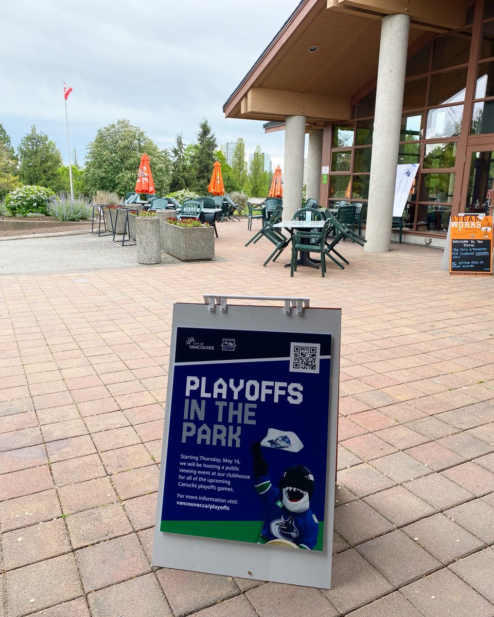 🏒 Starting tonight, Langara and Fraserview Clubhouses will host public viewing events for all upcoming #Canucks playoff games. 🕖 The clubhouses will extend their hours on game days. More info ➡️ ow.ly/cvO150RIKOX @CityofVancouver @ParkBoard