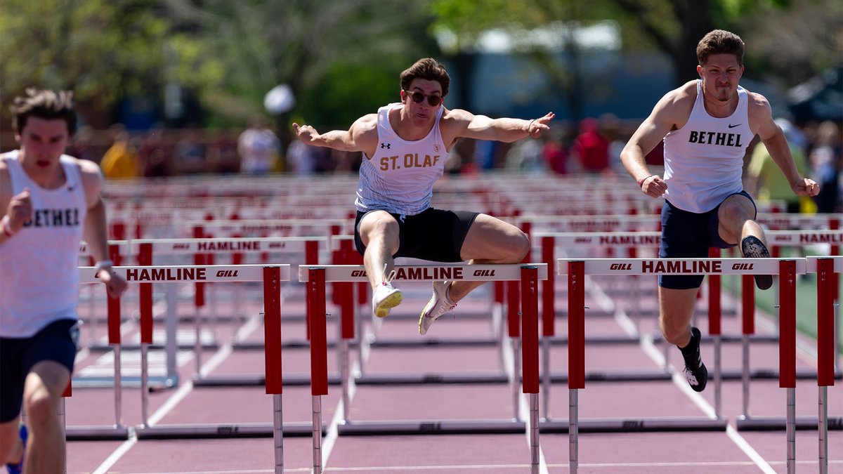 Demetri Lord closed out his decorated @StOlafMXCTF career by competing in the decathlon at the St. Olaf Last Chance Multis over the last two days! RECAP: athletics.stolaf.edu/news/2024/5/16… #UmYahYah | #OlePride | #d3tf