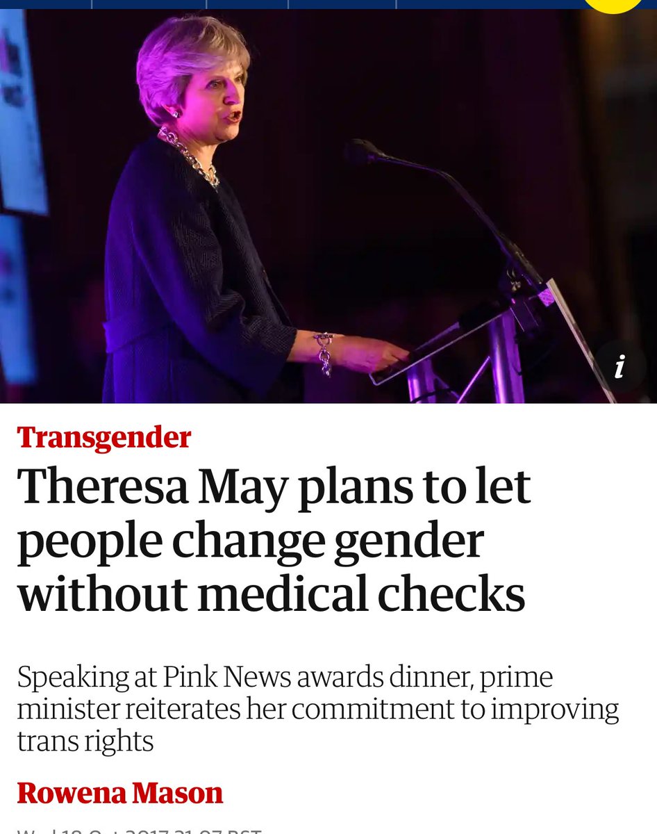 If you want to truly understand how manufactured the transphobic culture war is, this was Theresa May, who wasn’t particularly liberal, as PM in 2017