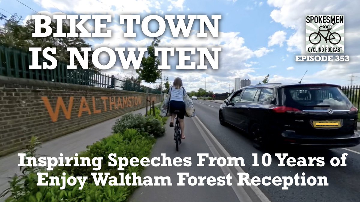 Podcast featuring inspiring speeches from Tuesday night's 10-year celebration of @wfcouncil's Mini-Holland scheme. the-spokesmen.com/biketown/ Speeches by @willnorman @Labourstone and @GracieMaeW