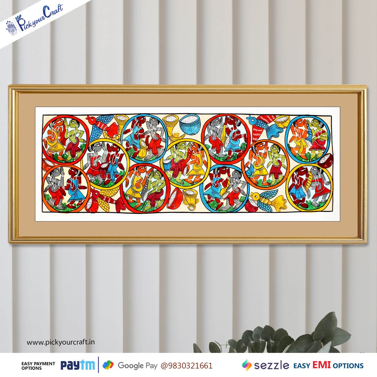 Unique hand painting of tribal scene. Patachitra.
Shop Now-
pickyourcraft.in/patachitra_tri…
#Handmadedilse #Atmanirbhar
#addcolourstoyourspace #handmadewithlove #Gifts
#love #giftideas #patachitraart #wallart