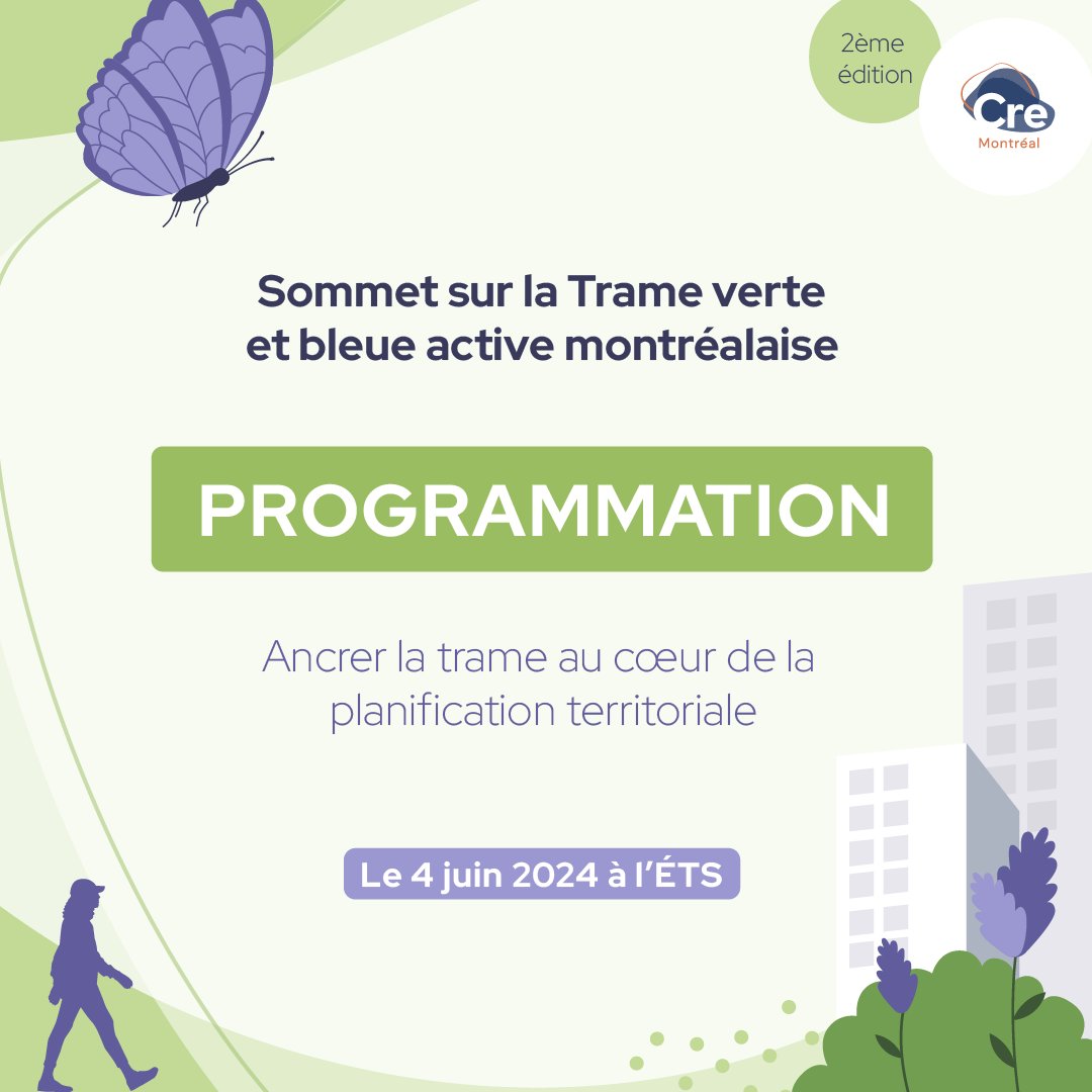 La programmation finale du #SommetTVBA est maintenant disponible 🦋 Découvrez dès maintenant les thématiques inspirantes et les intervenant·e·s des panels, conférences et ateliers qui auront lieu le 4 juin à l'ÉTS : bit.ly/progTVBA2024 Il est encore temps de vous inscrire!