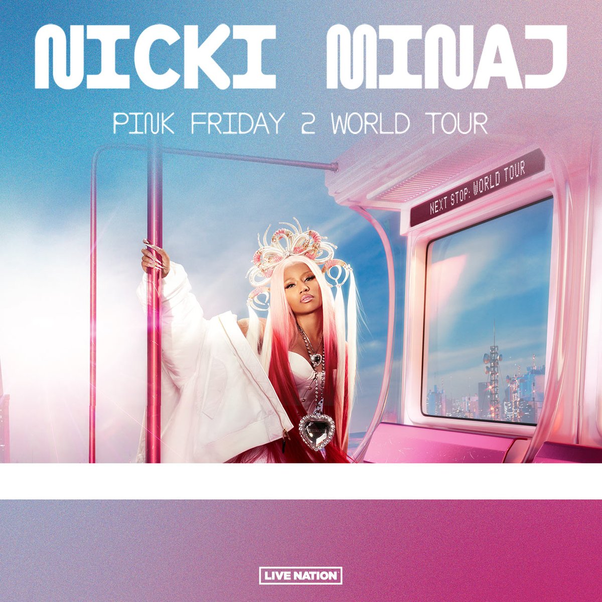 .@NICKIMINAJ's 'Pink Friday 2 World Tour' is officially the highest-grossing tour by a female rapper in history. It has earned over $67 million with more dates remaining.