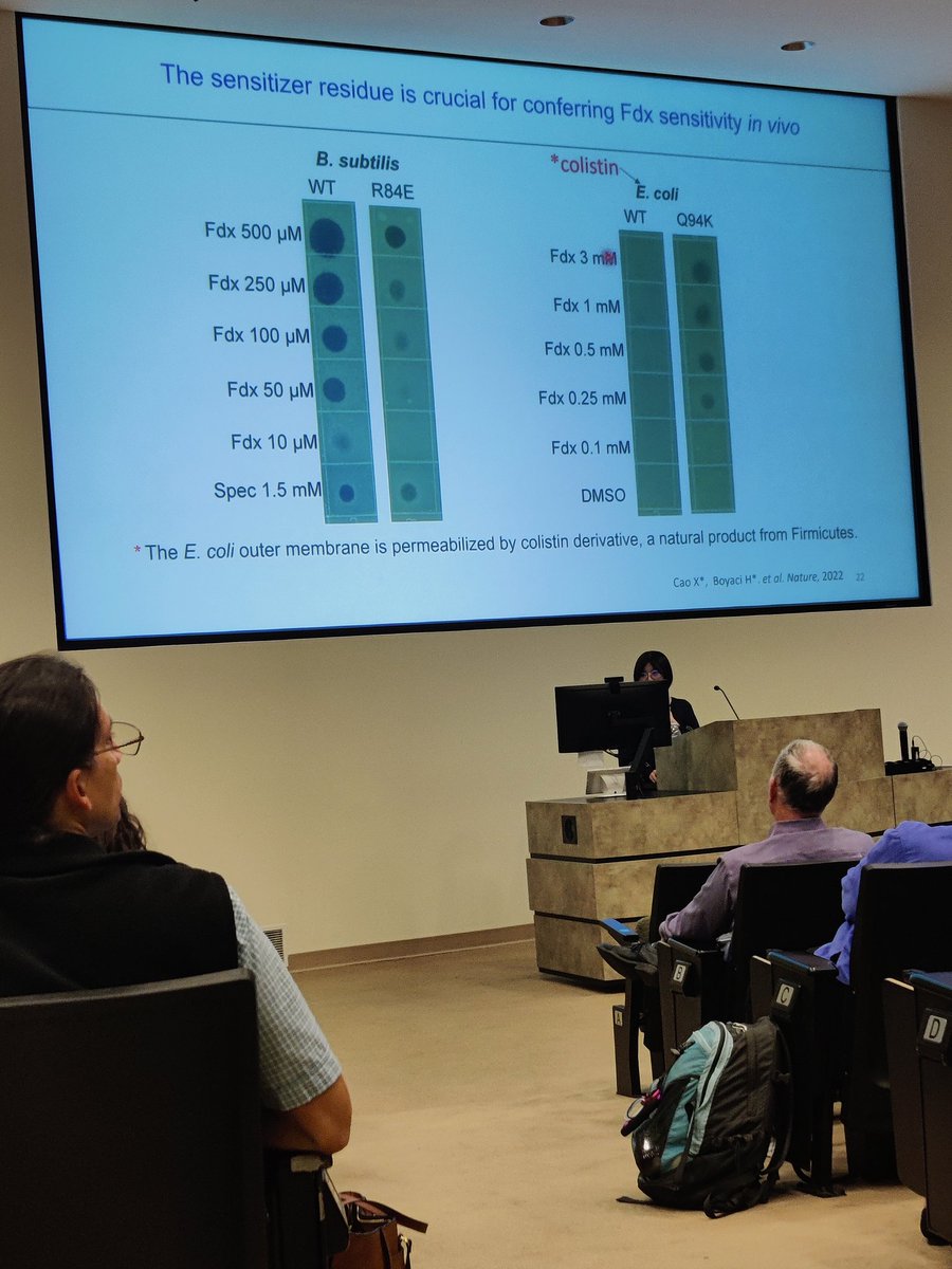 At <a href="/RiceUniversity/">Rice University</a> in #HTX for the <a href="/UHouston/">University of Houston</a> "C diff &amp; Microbiome Conference."
Keynote from <a href="/UTSWMedCenter/">UT Southwestern Medical Center</a> <a href="/CaoXinyun/">Xinyun (Sherry) Cao</a> on #NovelAntibioticDiscovery for #C_difficile caolaboratory.org
Thank you <a href="/GareyKgarey/">Kevin Garey</a> !