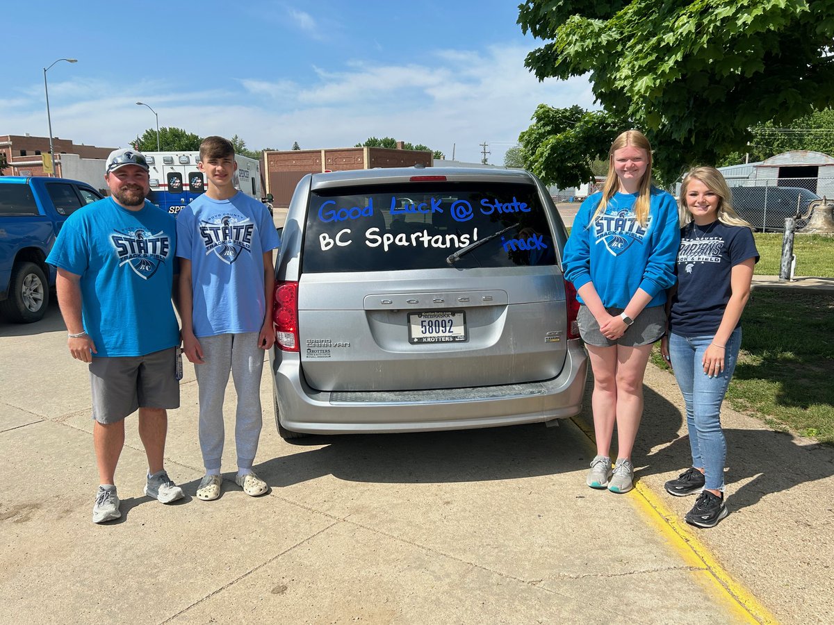 Boyd County Spartans (@boydspartans) on Twitter photo BC Spartans are coming for you Burke Stadium! Best of Luck Coaches and Competitors! BC is Proud of YOU and your hard work!
💥McKenzie (SR) - Discus
💥Will (SO) - 800M
<a href="/BoydSpartans/">Boyd County Spartans</a> <a href="/BoydCountyTrack/">Boyd County Track & Field</a> <a href="/nsaahome/">NSAA</a> BC Spartans are coming for you Burke Stadium! Best of Luck Coaches and Competitors! BC is Proud of YOU and your hard work!
💥McKenzie (SR) - Discus
💥Will (SO) - 800M
<a href="/BoydSpartans/">Boyd County Spartans</a> <a href="/BoydCountyTrack/">Boyd County Track & Field</a> <a href="/nsaahome/">NSAA</a>
