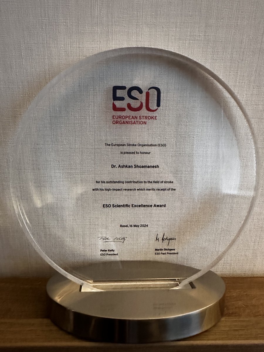 PHRI.ca Population Health Research Institute 🇨🇦 (@phriresearch) on Twitter photo PHRI is excited to celebrate Senior Scientist Ashkan Shoamanesh for earning the prestigious <a href="/ESOstroke/">European Stroke Org</a> Scientific Excellence Award 2024!
Congratulations, <a href="/Ash_Shoamanesh/">Ashkan Shoamanesh</a>! Truly well-deserved! 🎉
🔗 Learn more: phri.ca/eso24award/
<a href="/machealthsci/">McMaster Health Sciences</a> <a href="/MacDeptMed/">McMaster University Department of Medicine</a> <a href="/McmasterStroke/">McMaster Stroke Program</a> PHRI is excited to celebrate Senior Scientist Ashkan Shoamanesh for earning the prestigious <a href="/ESOstroke/">European Stroke Org</a> Scientific Excellence Award 2024!
Congratulations, <a href="/Ash_Shoamanesh/">Ashkan Shoamanesh</a>! Truly well-deserved! 🎉
🔗 Learn more: phri.ca/eso24award/
<a href="/machealthsci/">McMaster Health Sciences</a> <a href="/MacDeptMed/">McMaster University Department of Medicine</a> <a href="/McmasterStroke/">McMaster Stroke Program</a>