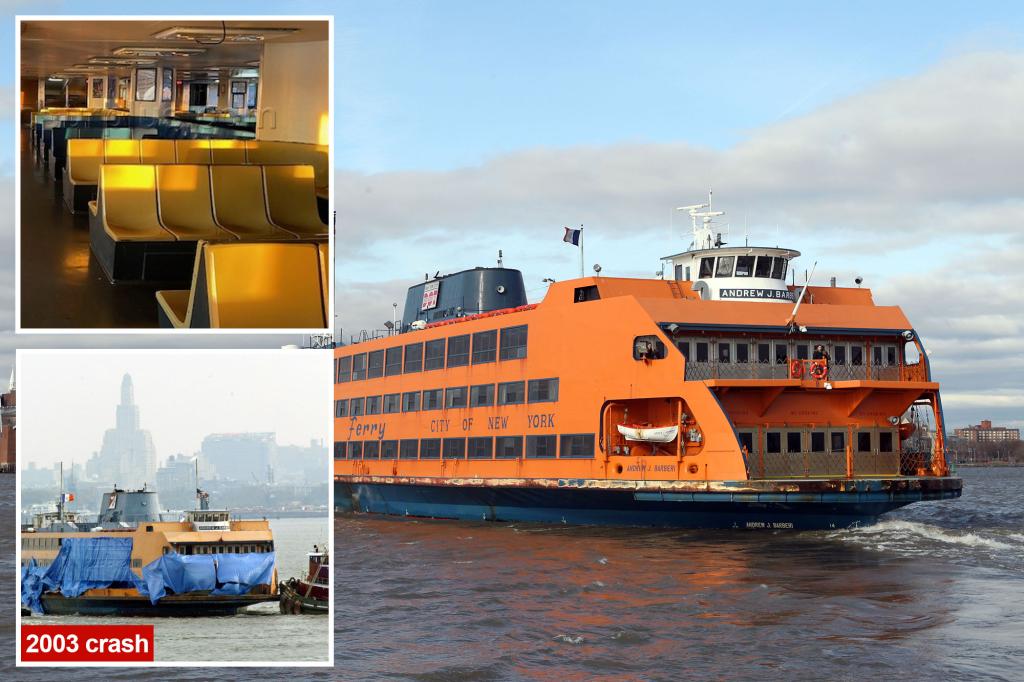 Staten Island Ferry that killed 11 in 2003 crash up for auction — as city jokes, ‘Should Pete and Colin each have their own?’ trib.al/xmJ6eQg