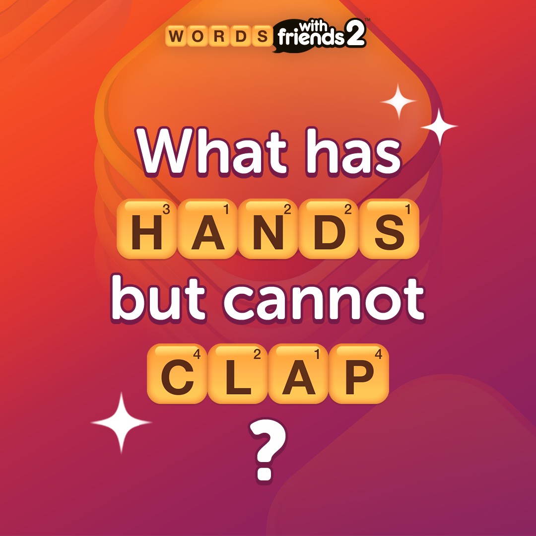 We've been scratching our heads all day long, Wordies!

Can you solve this #riddle? Discover more word puzzles with @WordsWFriends 2 now: play.wordswithfriends.com/kfET/WordRiddl…

#wordswithfriends #wordgames #trainyourbrain #brainteaser