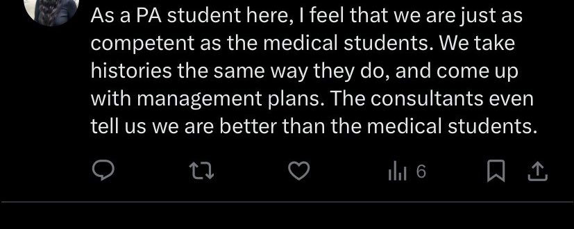 One of the consultants routinely calls me the best doctor in the hospital. 

Luckily I have insight so I don’t actually believe it.