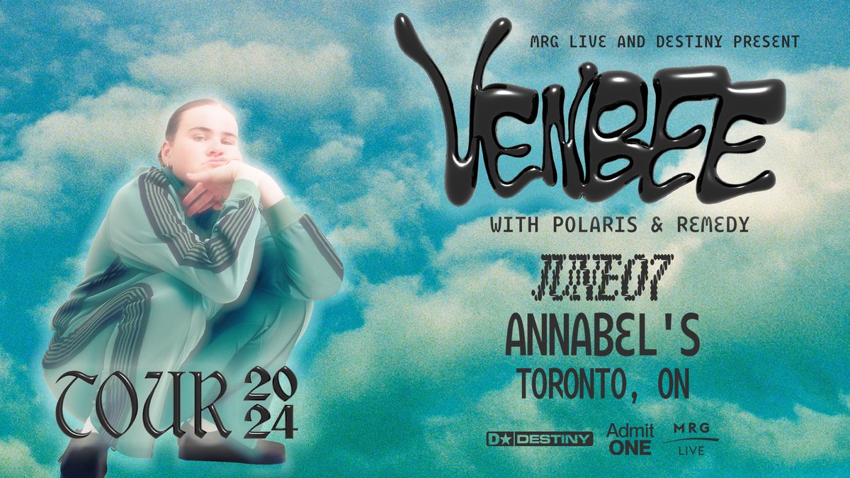 🚨 SUPPORT ADDED! Drum 'n' bass acts @Polarisdnb & Remedy will be joining @VenbeeMusic for her show in Toronto on June 7th! Get your tickets before it's too late! You won't want to miss out. 🔗: bit.ly/4b0JEPJ