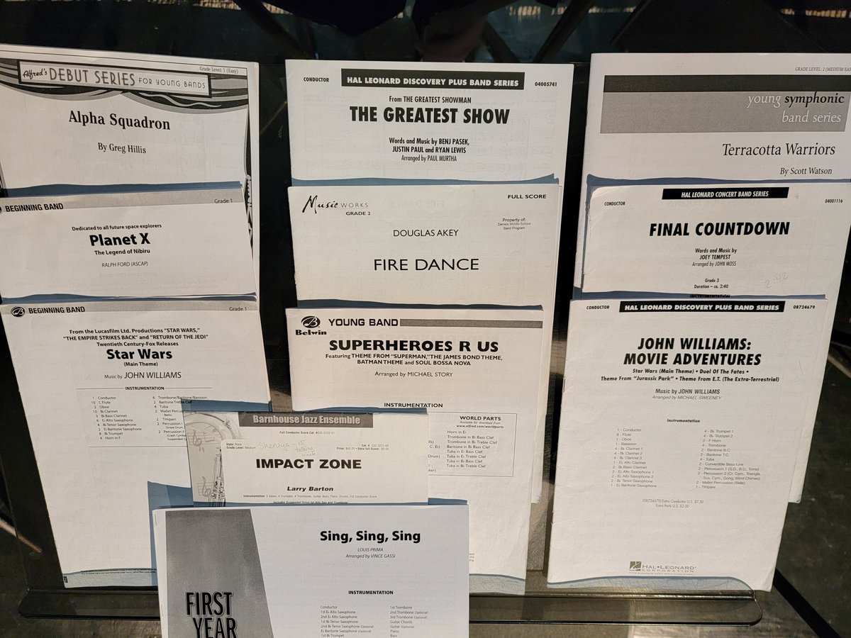 Oberlin Magnet MS Bands (@oberlinband) on Twitter photo <a href="/OberlinBand/">Oberlin Magnet MS Bands</a> is getting ready for a concert!
Program folding helpers - many hands makes for light work.
Repertoire selections for the concert tonight. <a href="/OberlinBand/">Oberlin Magnet MS Bands</a> is getting ready for a concert!
Program folding helpers - many hands makes for light work.
Repertoire selections for the concert tonight.