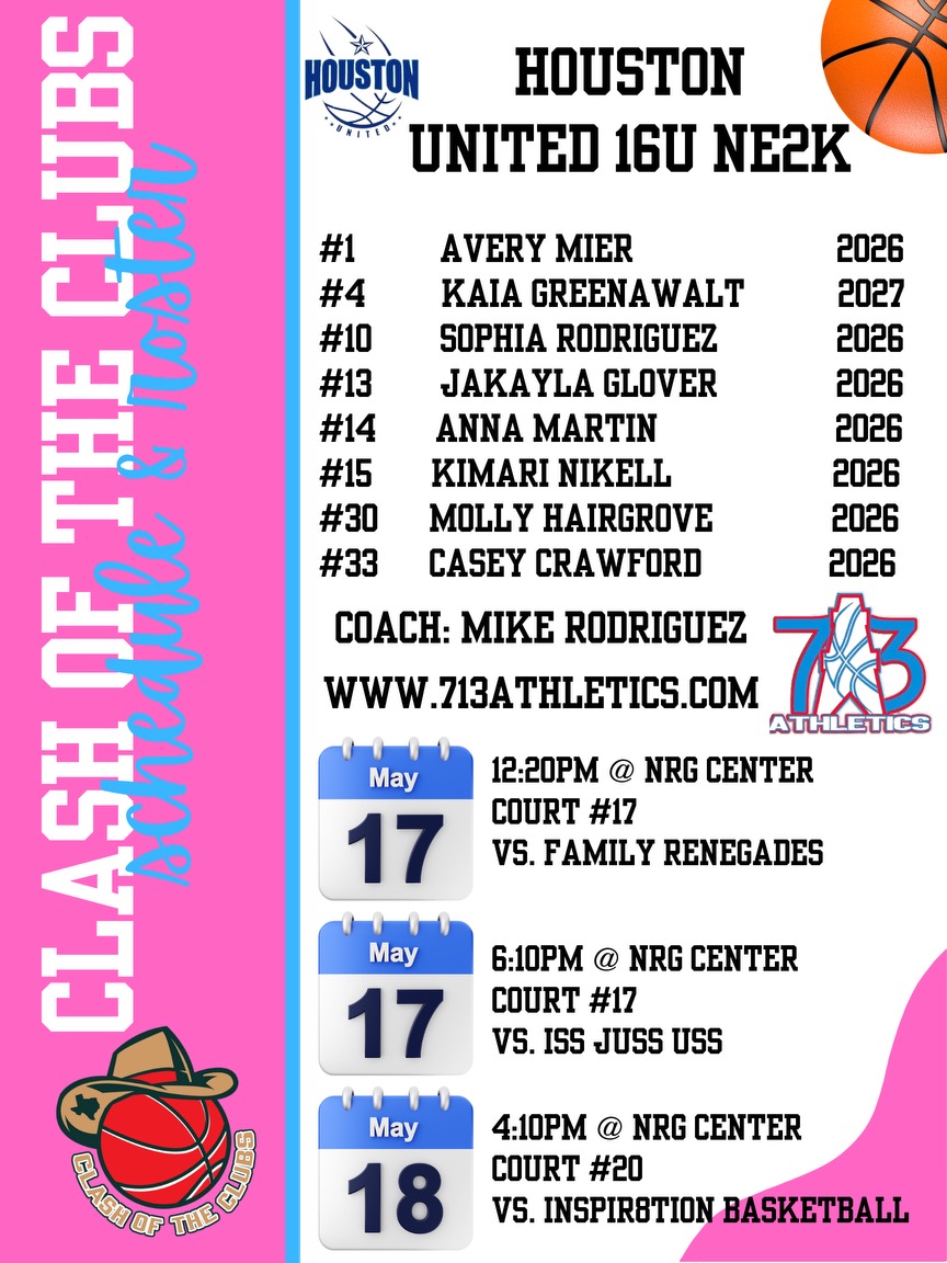 Coaches come check us out 👀
Houston United 16U NE2K ‼️