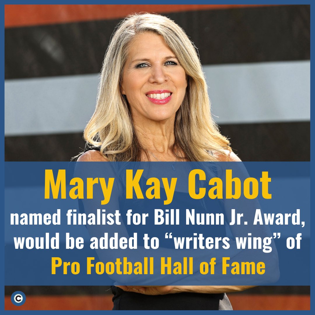 Hoping that this is the year for, @MaryKayCabot! A tireless worker with a great heart who has been a great representative for our city and for her coverage of its beloved football team. cleveland.com/browns/2024/05…