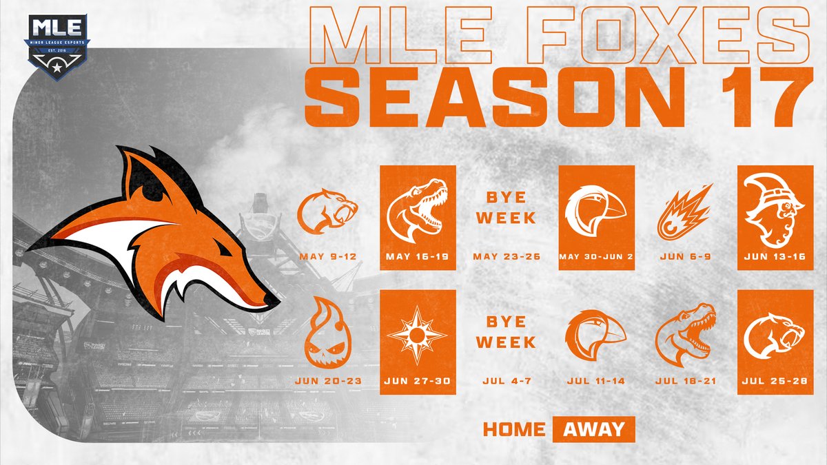 Foxes MLE (@foxesmle) on Twitter photo <a href="/FoxesMLE/">Foxes MLE</a> heading into Week 2 with <a href="/MLEsportsGG/">Minor League Esports</a> to take some Foxy hospitality to the <a href="/TyrantsMLE/">Tyrants MLE</a>, and wish them a frigid welcome to the Arctic!
#CanisMinor #ArcticDivision <a href="/FoxesMLE/">Foxes MLE</a> heading into Week 2 with <a href="/MLEsportsGG/">Minor League Esports</a> to take some Foxy hospitality to the <a href="/TyrantsMLE/">Tyrants MLE</a>, and wish them a frigid welcome to the Arctic!
#CanisMinor #ArcticDivision