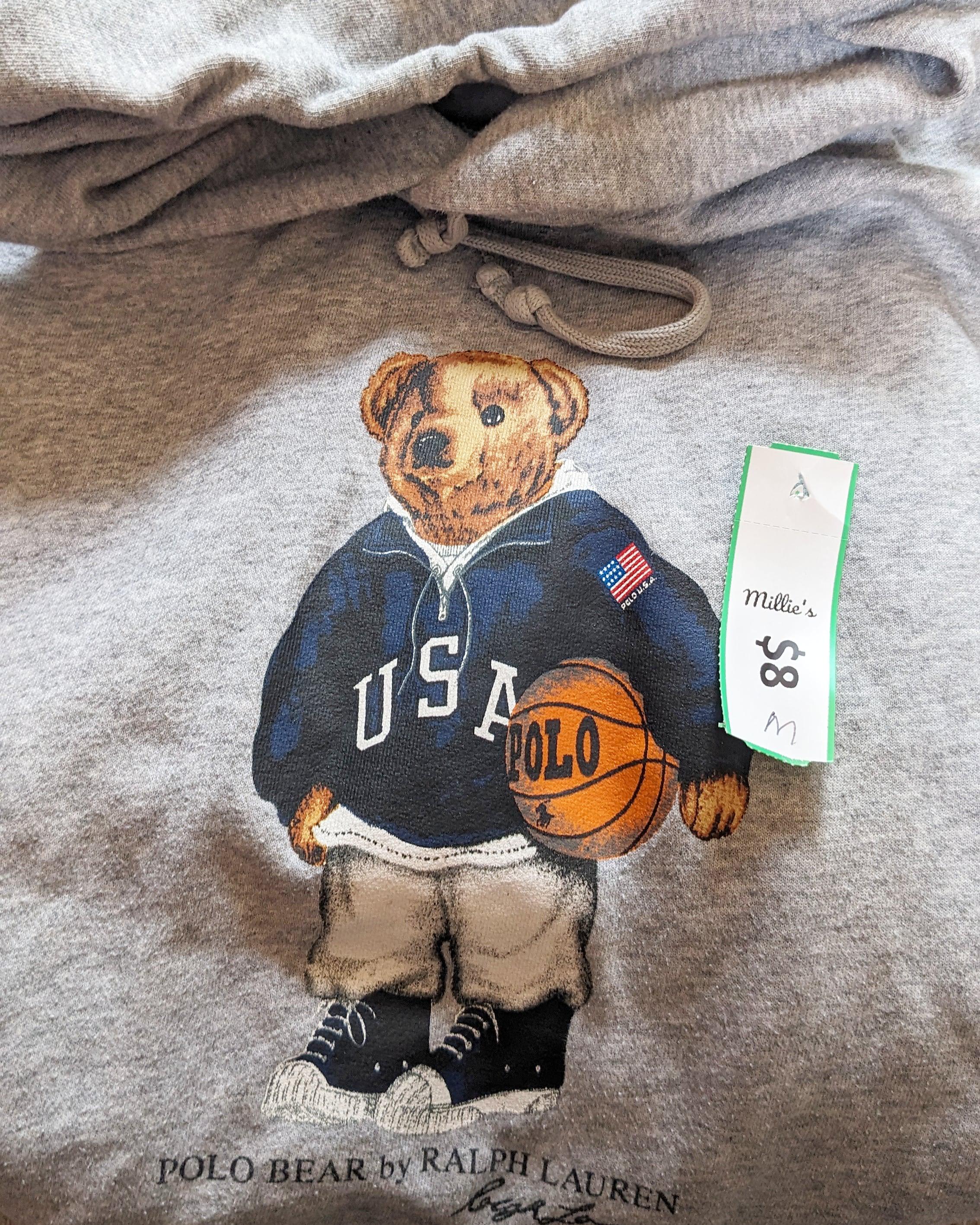 Polo bear basketball hoodie on sale