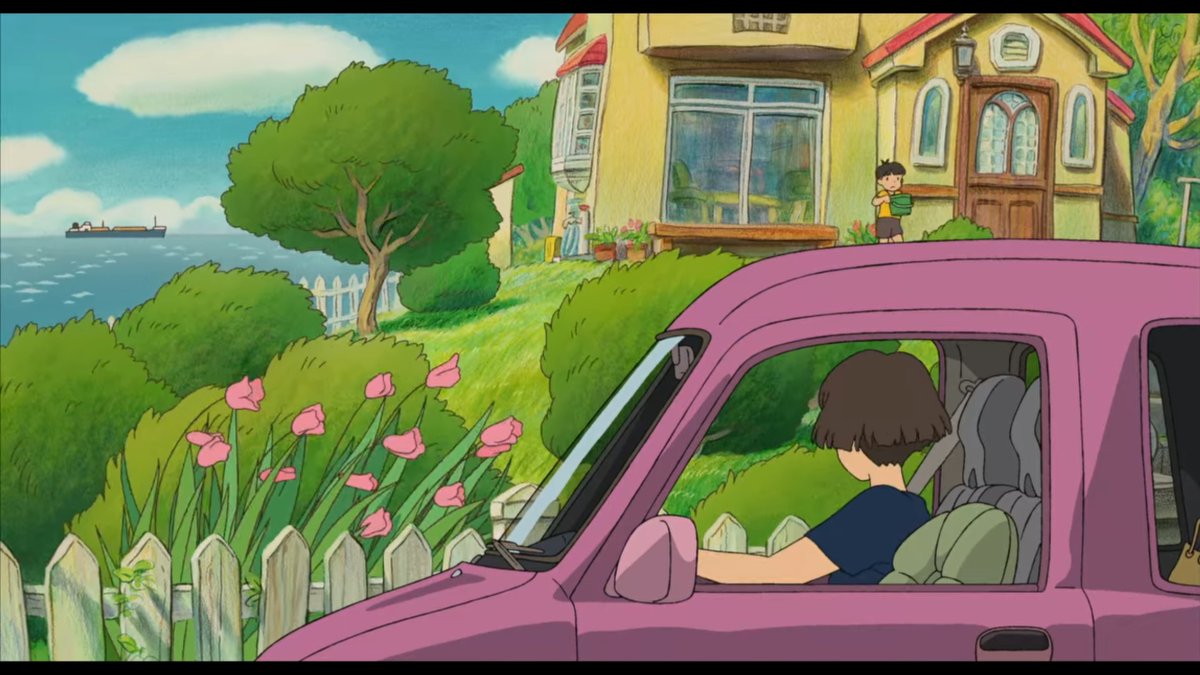 Realism and Fantasy: Although settings can be based on real locations, they often carry a sense of magic and wonder. This always leaves me feeling like I am somewhere familiar and somewhere enchanted. #Ponyo 6/