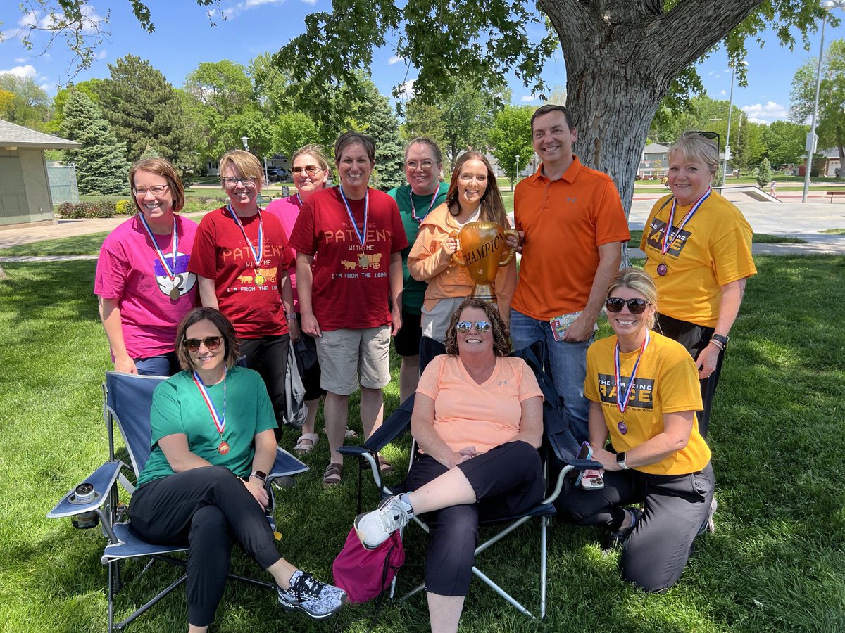 ⁦<a href="/ESU_10/">ESU10</a>⁩ Teaching &amp; Learning Department had a great afternoon of team building doing the Amazing Race! #Go10