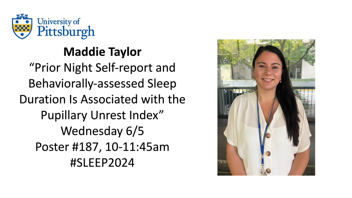 Clinical-Health grad student @MaddieLeeTaylor will be presenting a poster on 6/5 at the @AASMorg conference! #SLEEP2024