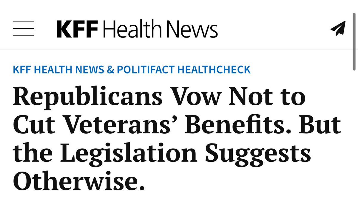 In the video below, Rep. Jen Kiggans is engaging in some rad revisionist history. The truth is, Kiggans voted for the ‘Default on America Act,’ which would have cut nearly 30,000 jobs from the VA and jeopardized medical care for veterans. kffhealthnews.org/news/article/m…