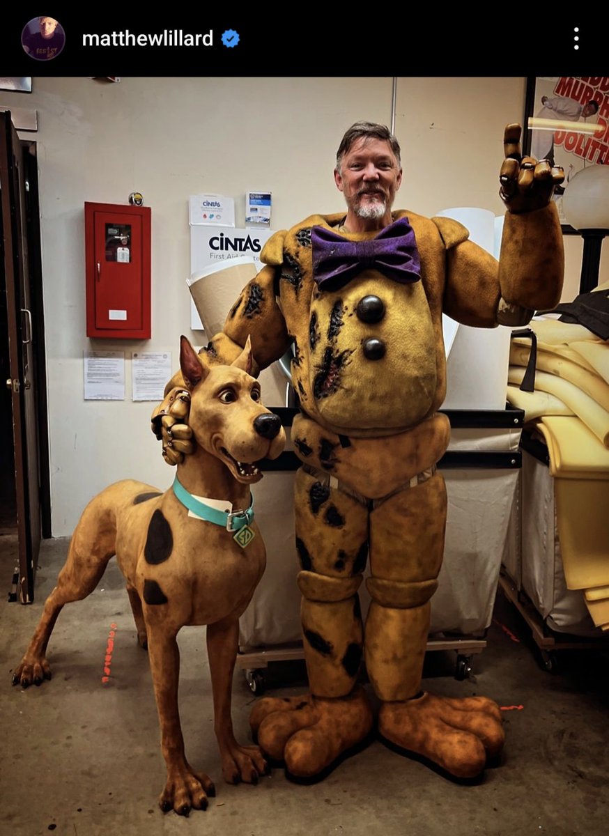 Matthew Lillard posts on instagram with the caption:

"December 2025. I ALWAYS COME BACK."

#FNAF #FNAFMovie #FNAFMovie2