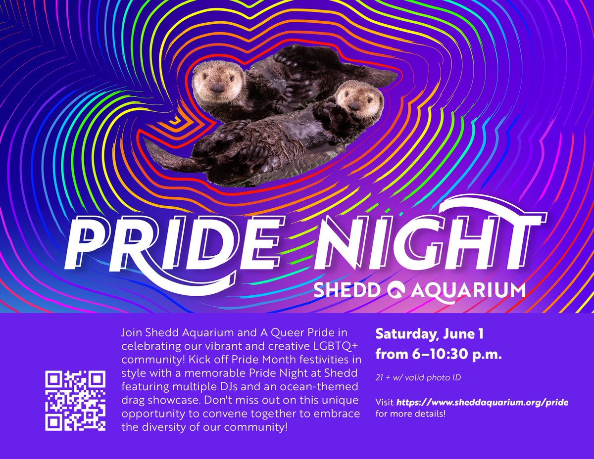 super excited to announce that AQP is back at <a href="/shedd_aquarium/">Shedd Aquarium</a> to kick off pride on june 1st 🌈🦦

hosted by me + <a href="/itsbambibanks/">Ms. Mamas</a>

shows by <a href="/jforpay/">^__^</a> @itskittybanks @itsstarrbanks <a href="/_sangriawhine/">sangria larose whine 🥀</a> <a href="/pixelthequeen/">PIXEL</a> and icon @lilastarescada

music by <a href="/theemisstoto/">miss toto</a> <a href="/kevinchowder/">clubchow</a>   + ranee