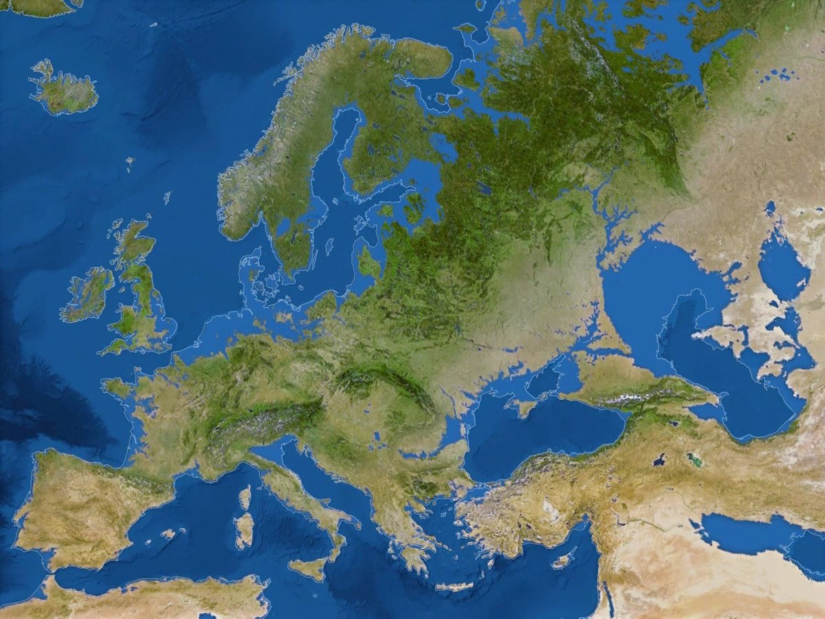 Map of Europe if all the ice melts