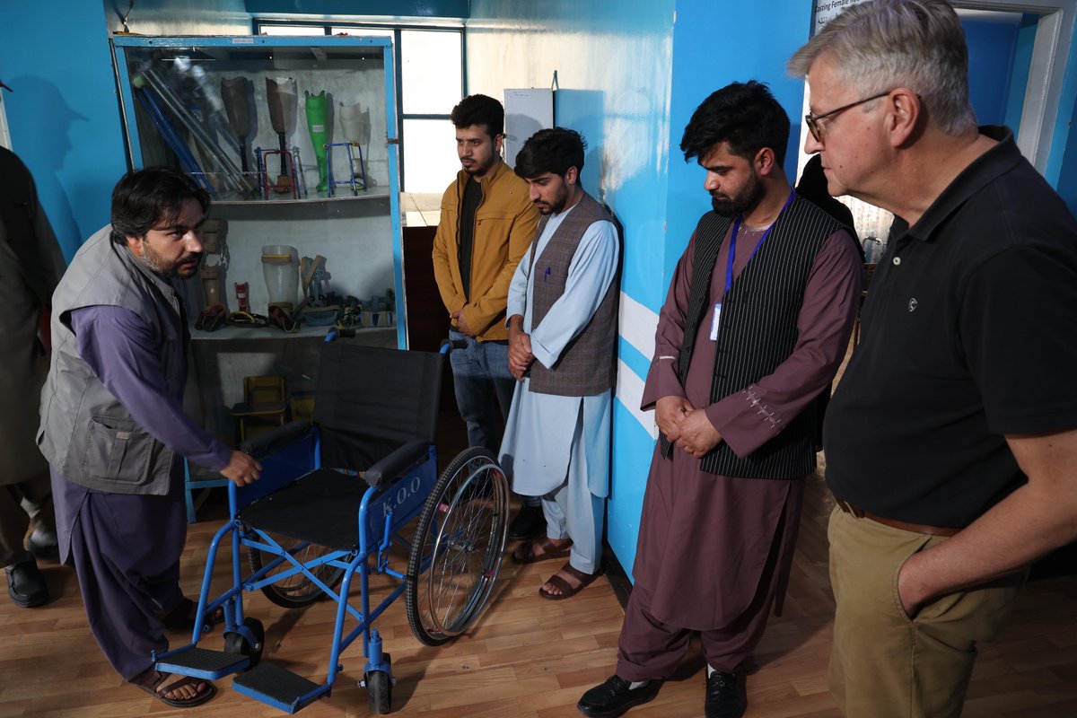 Under-Secretary-General Jean-Pierre Lacroix (seen here with the UNMAS team in Kabul) visited #Afghanistan to raise awareness of the impact of Explosive Ordnance (#EO) on Afghan communities and to support the mobilization of resources for mine action in the country.