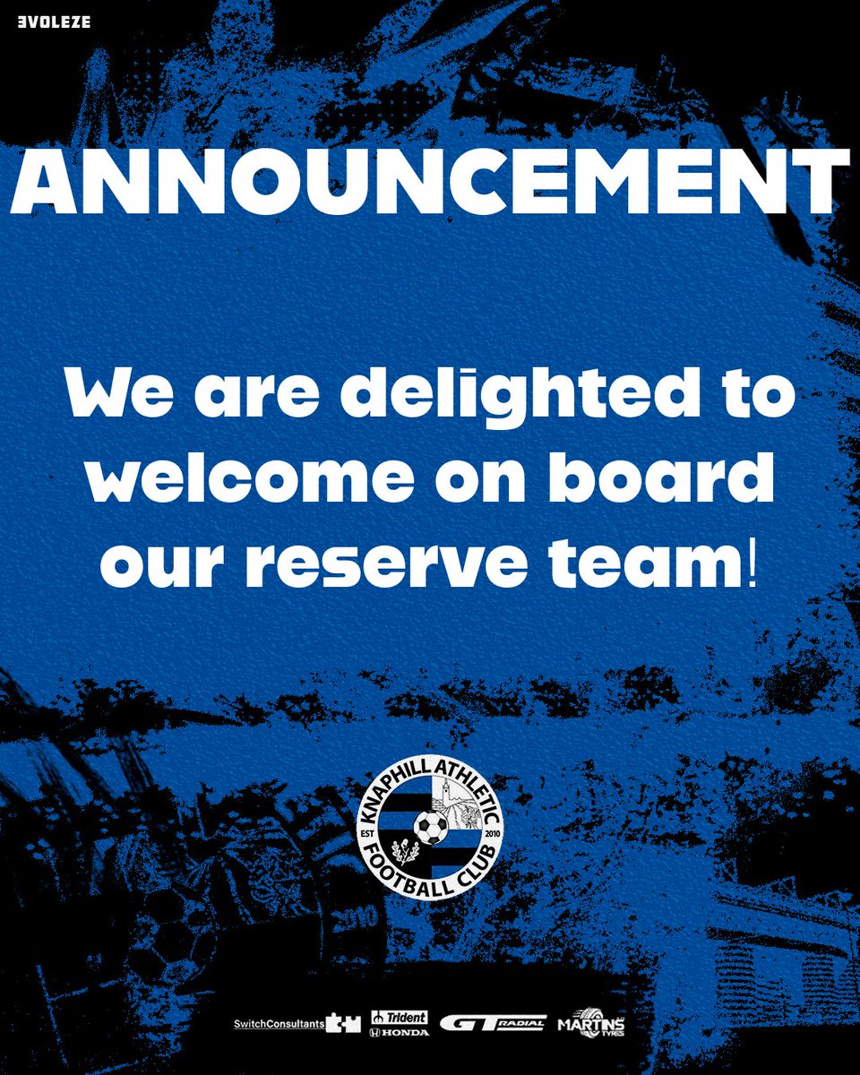 We are absolutely delighted to welcome on board our reserve team in time for the 2024/25 season! 
This is going to huge in helping the club kick on and continue the rebuild project. 🔵⚫️