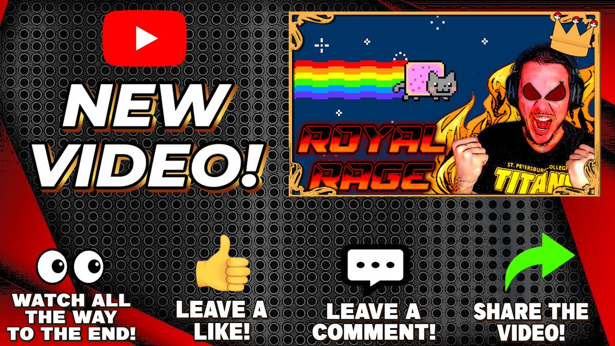 🚨NEW YOUTUBE VIDEO🚨

In today's episode of #RoyalRage, I played #NyanCat for the first time!

➡️youtube.com/watch?v=lPtRWC…⬅️

#rage #ragequit #youtube #youtubegaming #gaming #retrogaming #youtuber #youtubeseo