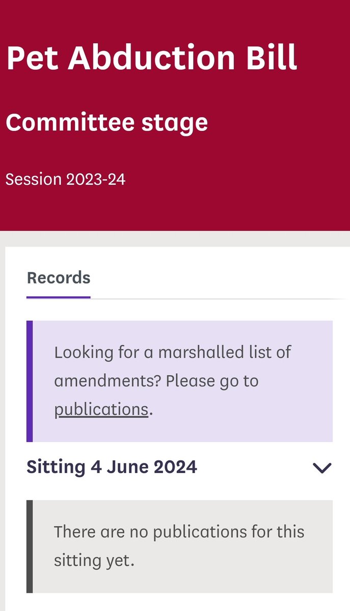 Step by step,the Pet Abduction Bill moves towards the statue books. The next date for progress. So many years of campaigning behind this long overdue Bill.That scroll, tied with red tape,will hopefully be heading for Royal Assent. #PetTheftReform @Dr_Dan_1 @PetTheftUK @Anna_Firth