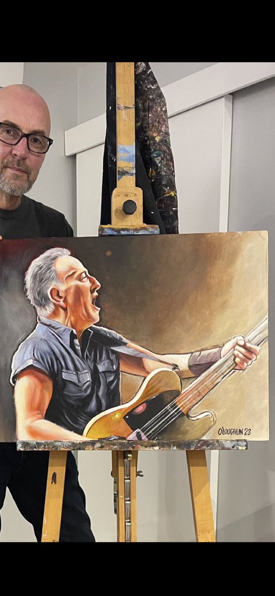 Me with the Boss! Well not quite, but I will be there on Sunday. #BruceSpringsteen #BruceSpringsteenCrokePark #TheBoss #SpringsteenDublin @springsteen #Irishart