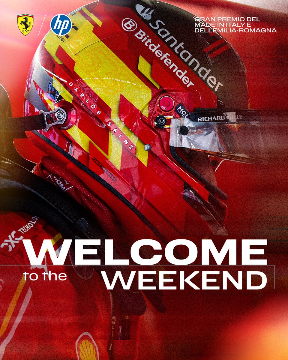 Ciao, Ragazzi! 👋

Welcome to the #ImolaGP weekend 🇮🇹

#F1