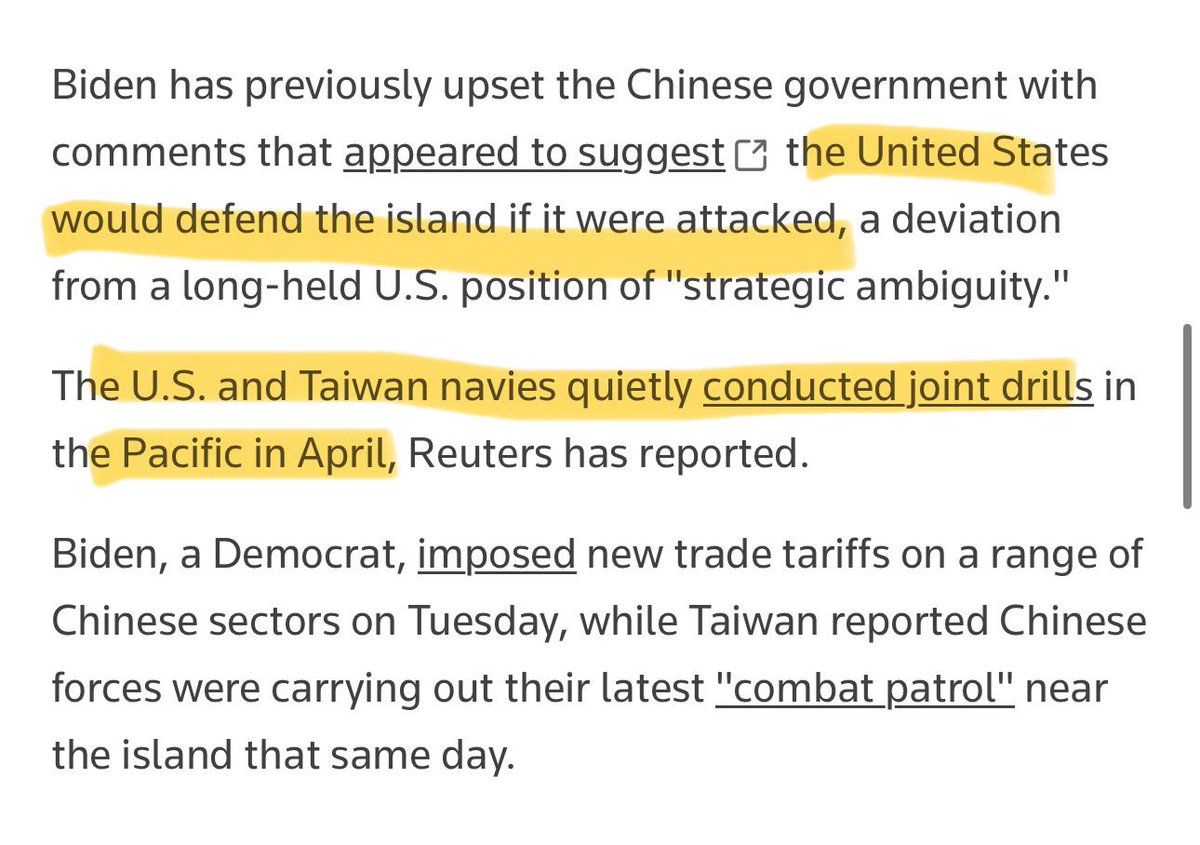 🚨 Joe Biden is provoking China over Taiwan, AGAIN. Biden will send a delegation to Taiwan during Lai Ching-te’s inauguration, a direct violation of the One China principle enshrined in UN resolution 2758 and numerous communiques between the U.S. and China. Notice that none of