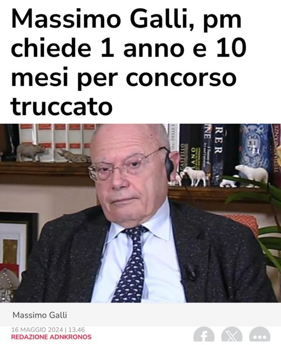 La procura di Milano ha chiesto un anno e dieci mesi nei confronti di #MassimoGalli, il virologo ed ex<a href="/tag/massimogalli"class="tags"><span>#massimogalli</span></a>
