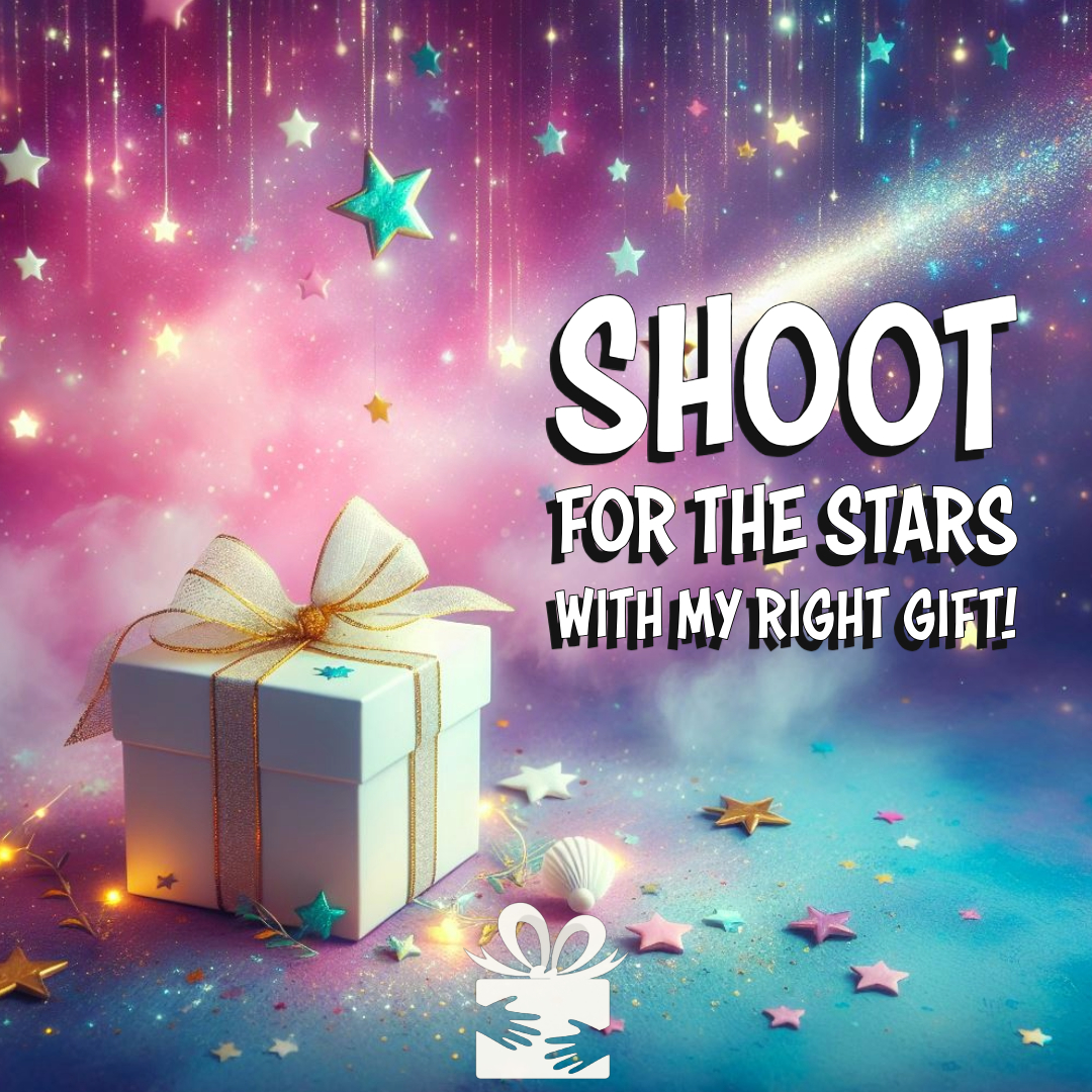 Every wish is a star waiting to be wished upon. Join us in reaching for the stars and making dreams come true! 
🎁myrightgift.com
#MyRightGift #WishList #ShootForTheStars #SpreadHope