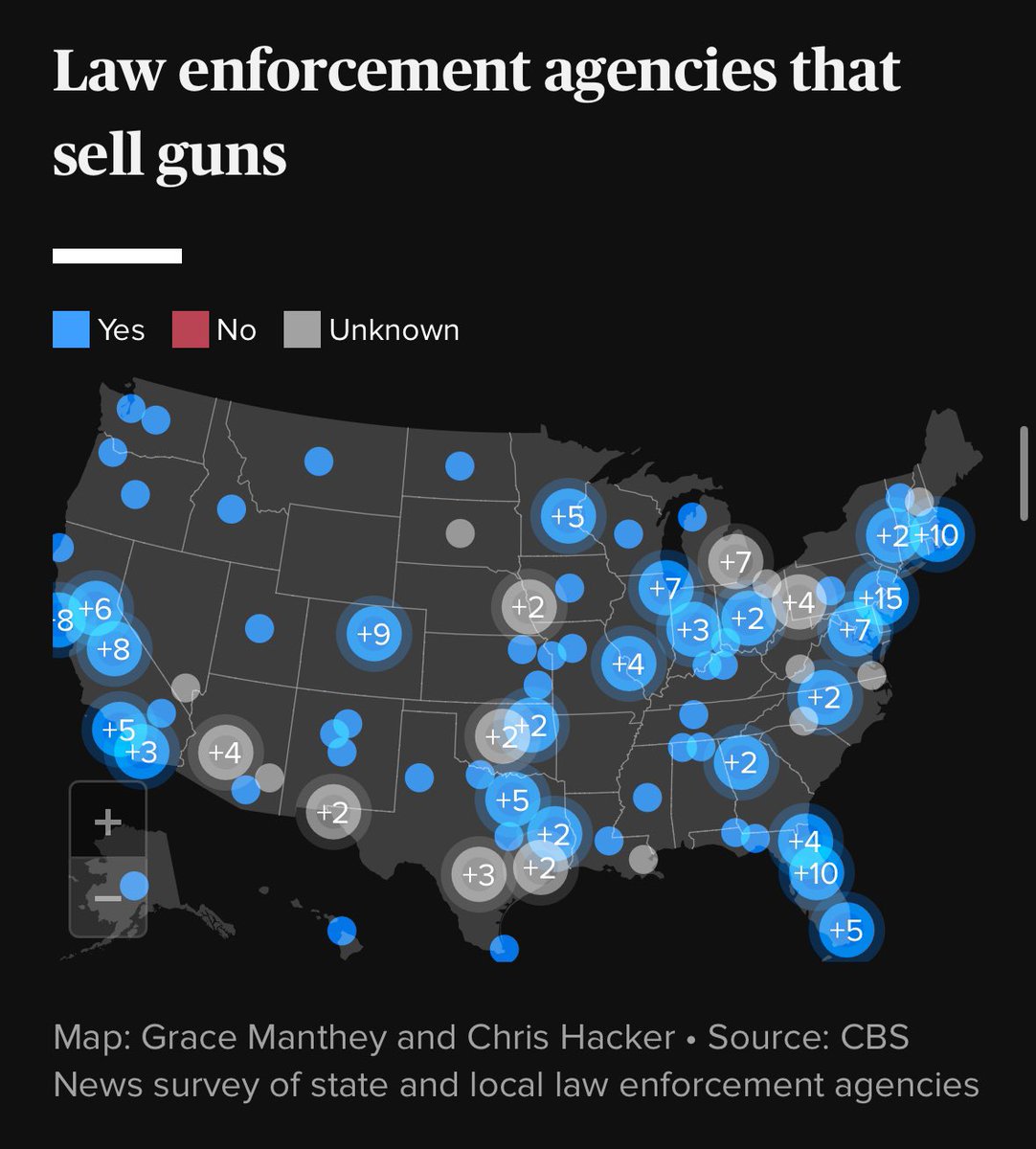 Police departments sell used guns—& thousands end up at crime scenes, @CBSNews/@teamtrace/@reveal investigation finds; “Taxpayers are buying firearms that are then resold for pennies on the dollar & ultimately ending up in criminals' hands… It is absolutely ridiculous”: