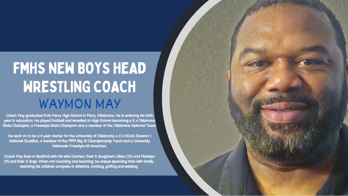 Please welcome our new Head Boys Wrestling Coach, Waymon May, to the Jag family! @jaguarwrestling #GoJags