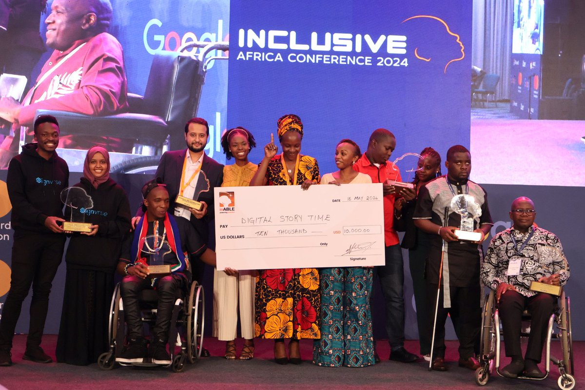 Congratulations to the winners of the Innovation Awards at the #inclusiveafrica2024. Their innovations promote inclusion by enhancing accessibility of Assistive Technologies by the persons with disabilities. #IAC2024